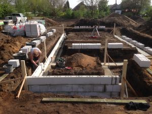 fundering maken met kalkzandstenen