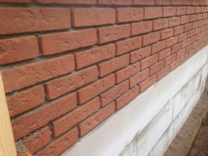 gemetselde muur