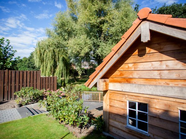 terrasoverkapping met eikenhouten gebinten