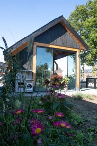 terrasoverkapping met glazen schuifwand